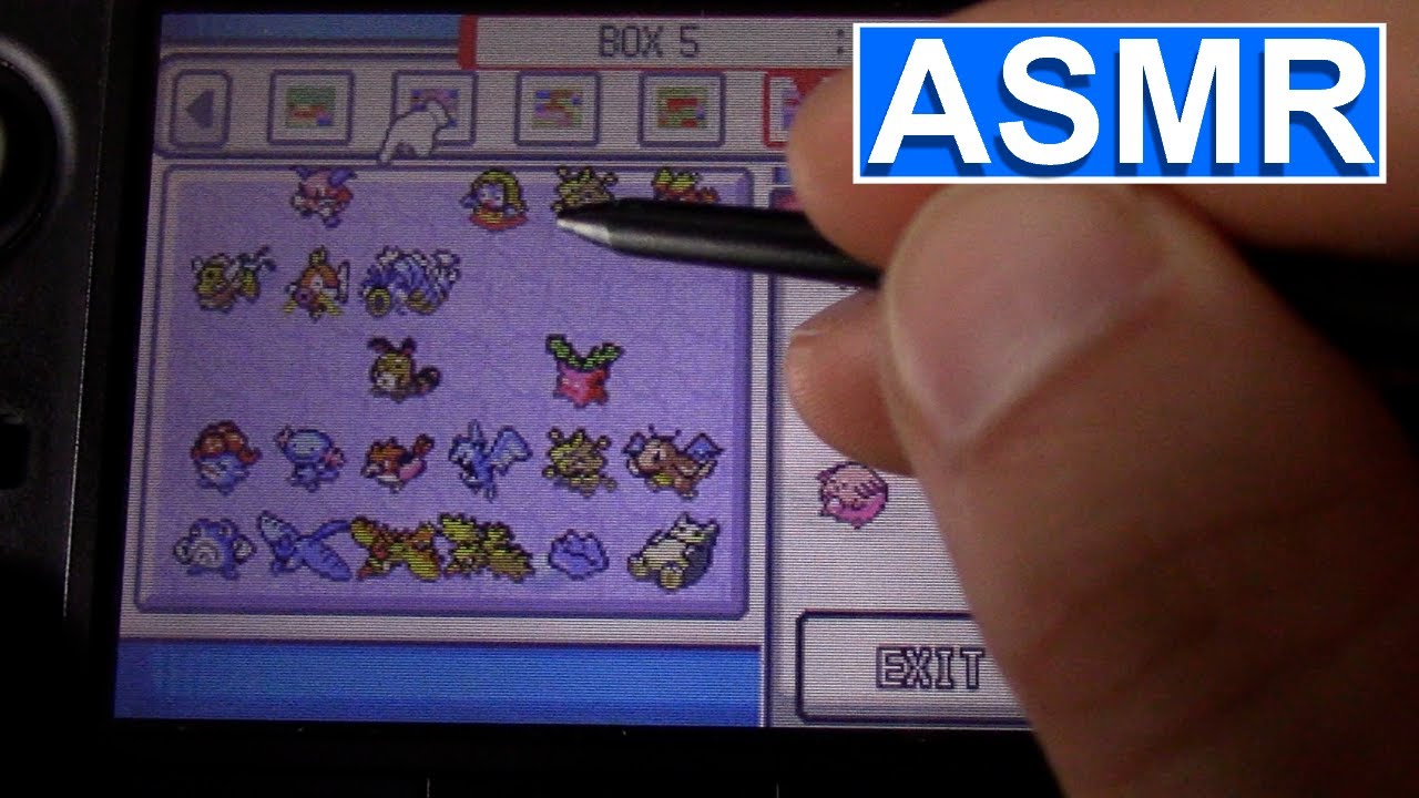 [ASMR] Catching more Pokemon in Soul Silver: Whispering and Gum Chewing