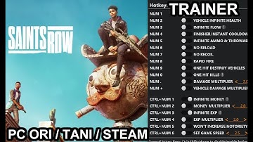 SAINTS ROW TRAINER FULL ( UPD 3 SEPTEMBER 2022 ) Add Money, Godmode, No Reload, Easy Kills PC (FREE)