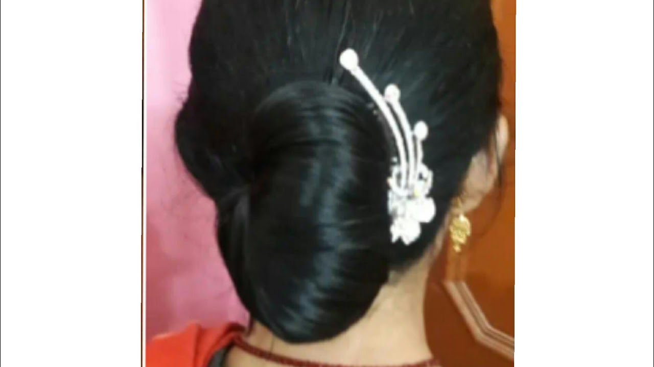 30 Second Hair Bun Stylish And Party Hair Bun Youtube