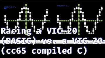 Racing VIC-20 BASIC vs. VIC-20 (cc65 compiled) machine language [Ep 2021.012]