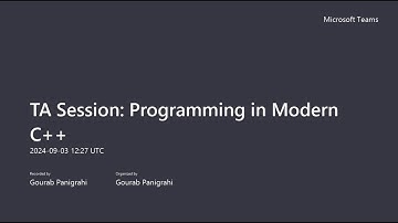 Programming in Modern C++ - Week 6 (NPTEL TA Sessions)
