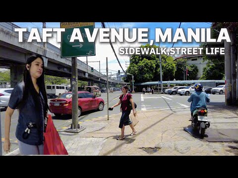 TAFT AVENUE MANILA WALK-SIDEWALK STREET LIFE|P.Faura to Cityhall MANILA PHILIPPINES|Walking tour
