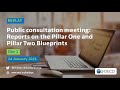 Public consultation meeting on the Reports on the Pillar One and Pillar Two Blueprints (Day 1)