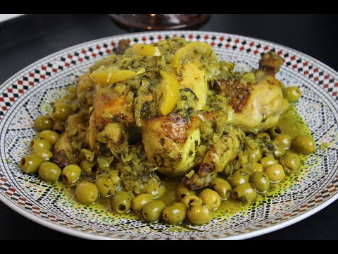 Video: Marokkanische Küche: Tajine Mit Hühnchen, Oliven Und Zitronen