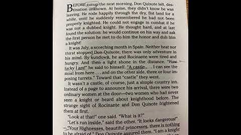 Adventures of Don Quixote Chapter 2: Don Quixote Leaves Home