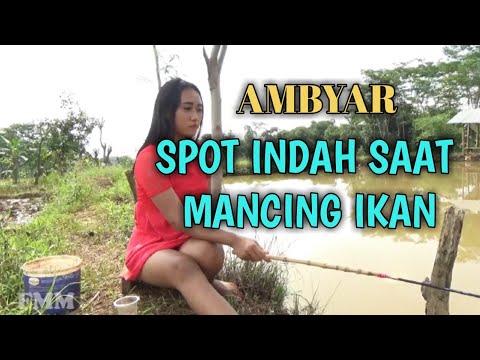 Cewek cantik mancing di Spot idaman yang bikin gagal fokus!!! fishing mania mantap