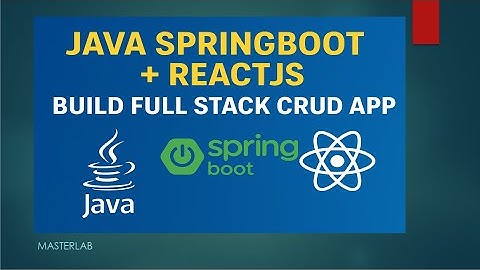 🔥 Build a Full Stack App with Java Spring Boot & ReactJS | Complete CRUD Tutorial (Step-by-Step)