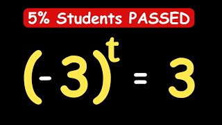 Olympiads How To Solve For T 3t 3 T maths