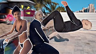 Vovô dando mortal - Old Man #backflipchallenge