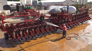 More Water Less Pressure. Huge Fleet of Farm Equipment Pressure Washed After Season.  