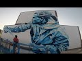 Yann Chatelin/ POZE. Timelaps Barcarés street art museum. 2022.