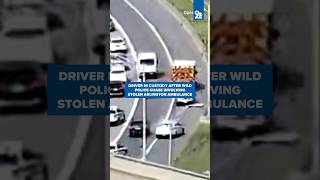 Driver in custody after wild police chase involving stolen ambulance