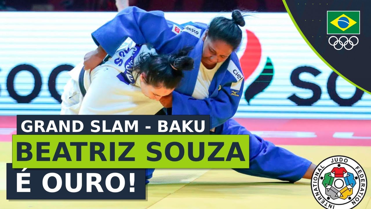 GRAND SLAM DE BAKU 2023 - Beatriz Souza (+78kg) vence Rochele Nunes e conquista o ouro