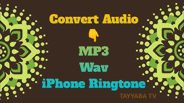 How To Convert Audio To MP3, IPhone Ringtone And Wav Format