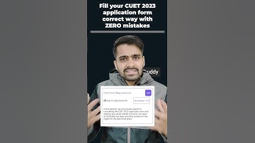 CUET 2023 Application form #cuet2023#shorts