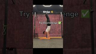 Try This Handstand Combo to learn( step by step)#fitness #shorts