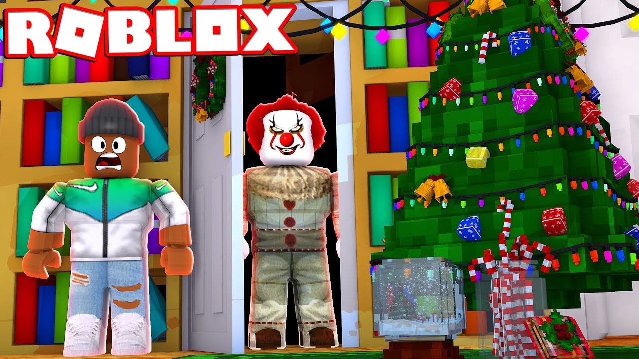 It The Clown Returns For Christmas In Roblox Youtube - it the clown roblox game