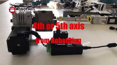 RobotDigg worm gear drive 4th axis