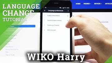 Change System Language - WIKO Harry Language List