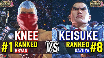 T8 🔥 KNEE (#1 Ranked Bryan) vs KEISUKE (#8 Ranked Kazuya) 🔥 Tekken 8 High Level Gameplay