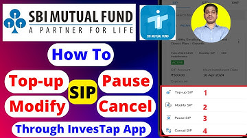 How to Top-up, Cancel, Modify & Pause sip in sbi mutual fund | SBI mutual fund amount modify