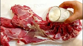 تتبيلة اللحم الخطيره التي ستجعل اللحم يذوب بفمك كالزبده مع طريقة تقديم رائعه