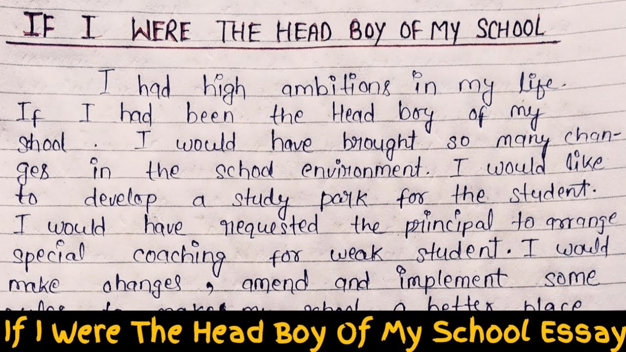 head boy application letter primary school