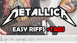 Easy METALLICA Riffs! (Guitar Lesson for Beginners + TABS)