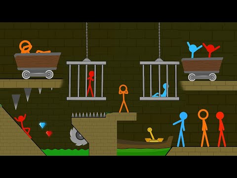 Red and Blue , Stickman Animation - All Part 30-40