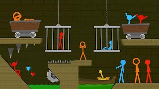 Red and Blue , Stickman Animation  All Part 3040