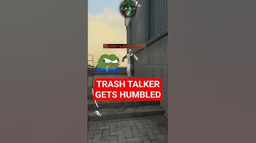 Trash talker gets HUMBLED 👀