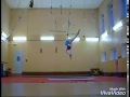 Цирковая студия.Репетиция, воздушная гимнастика на кольце, Лиза Абрамович.