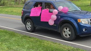 Kentucky couple surprised with drive-by baby shower