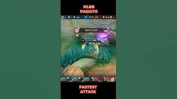 Mobile Legends Paquito Fastest Attack #mobilelegends #shorts