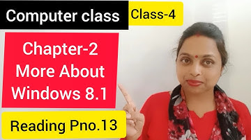 Reading /Chapter-2 More About Windows 8.1/Class-4/Computer/pno.13