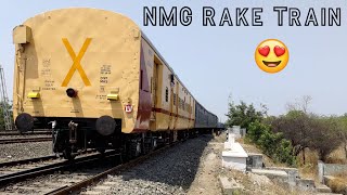 NMG Rake Train in Indian Railways | Itarsi WDG4 Diesel Locomotive | Train Videos Indian Railways