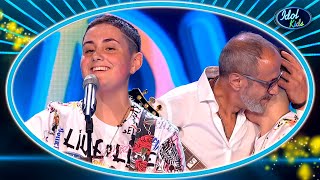 PAULA ALMENARA te hará llorar al CANTAR a su PADRE que es su HÉROE | Los Castings 4 | Idol Kids 2020