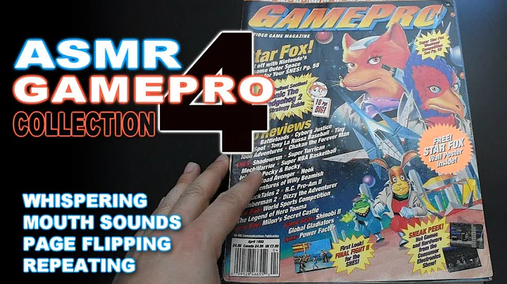 ASMR - GamePro Magazines Part 4 - whispering, mouth sounds, page flipping, repeating, tingles