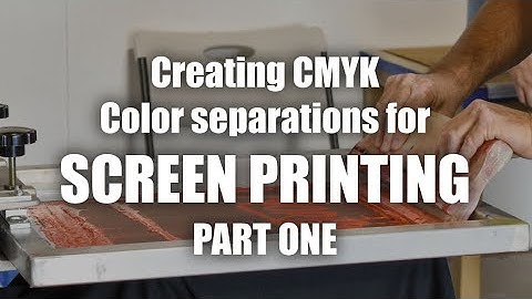 CMYK Screen Printing PART I - Creating Color Separations in Adobe Photoshop by Splitting Channels