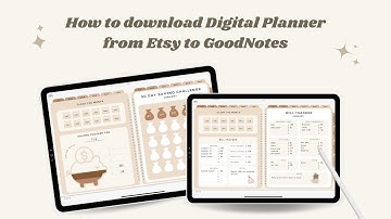 How to download your Digital Planner from Etsy to GoodNotes
