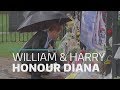 William and Harry honour their late mother Diana