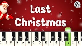 Last Christmas - Wham Beginner Piano Tutorial Resimi