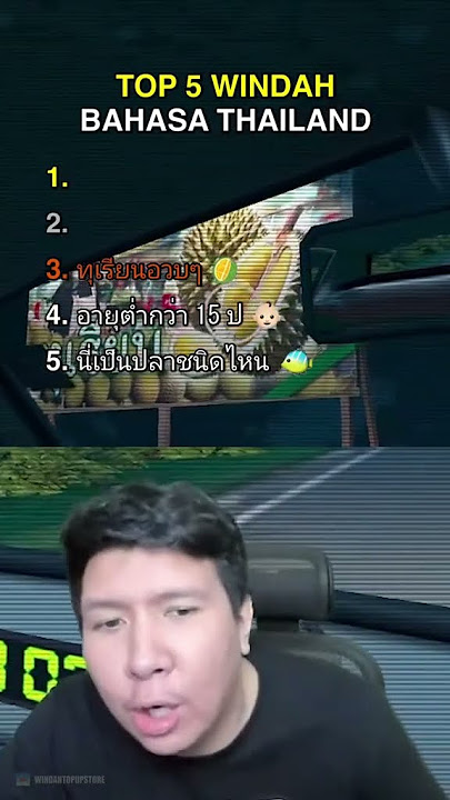 TOP 5 WINDAH BASUDARA BAHASA THAILAND 🤣😂 #windahbasudara #memewindahbasudara #videolucu #ngakak