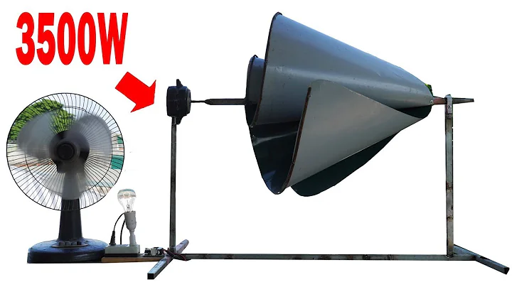 DIY Powerful Wind Turbine Made with Simple Tools