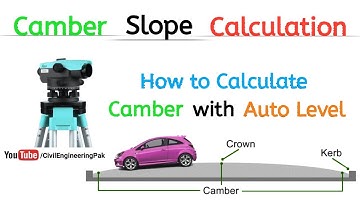 Camber Slope Calculation : How to Calculate Camber with Auto Level | Civil Engineering
