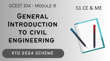 KTU 2024 Scheme | BTech Sem 1 CE | General Introduction to Civil Engineering | GCEST 104 | Malayalam