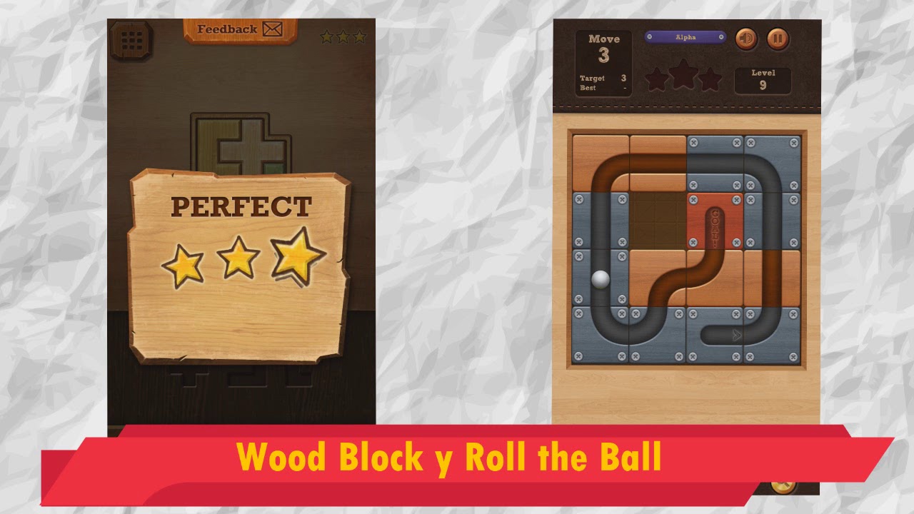 Wood Block VS Roll the Ball MOD (juegos para niños