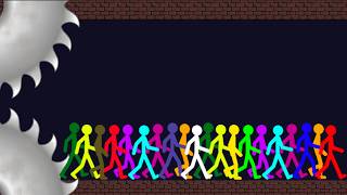 100 Stickmen vs Shredders - Stickman Survival Race (Who Will Survive) screenshot 3