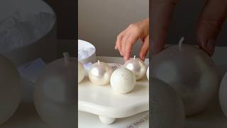 Волшебные морозные свечи ручной работы🥹❄️🤍 #свечеварение #свечи