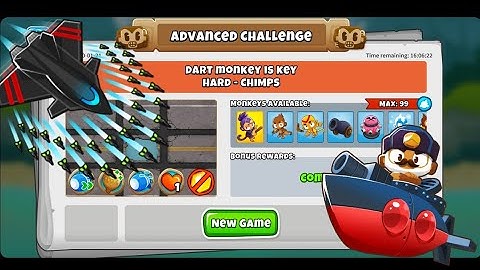 Btd6 Advanced Challenge - Tuesday 21st January 2020 - Dart Monkey Is Key
